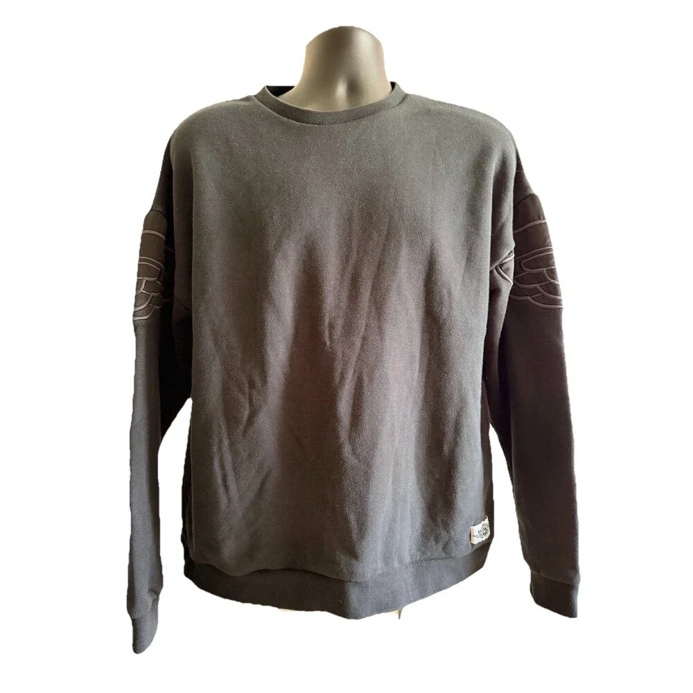 Y2K Men's Air Jordan Wings Classics Crew Sweatshirt Black Size Large